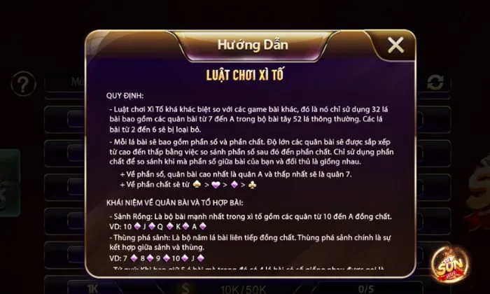 Luật chơi Xì Tố tại Sunwin dễ hiểu